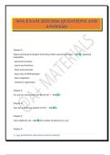 SOA EXAM 2025&sol;2026 QUESTIONS AND ANSWERS