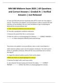 MN 580 Midterm Exam 2025 &vert; All Questions and Correct Answers &vert; Graded A&plus; &vert; Verified Answers &vert; Just Released