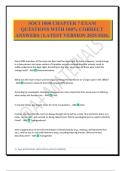 SOCI 1000 CHAPTER 7 EXAM QUESTIONS WITH 100&percnt; CORRECT ANSWERS &vert; LATEST VERSION 2025&sol;2026&period;