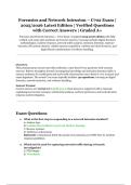 Forensics and Network Intrusion &ndash; C702 Exam &vert; 2025&sol;2026 Latest Edition &vert; Verified Questions with Correct Answers &vert; Graded A&plus;