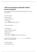 CNN Exam 1Questions with 100&percnt; Verified  Answers Graded A&plus; 