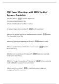 CNN Exam 1Questions with 100&percnt; Verified  Answers Graded A&plus; 