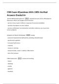 CNN Exam 2 Questions with 100&percnt; Verified Answers Graded A&plus;