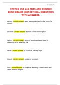 NYSTCE CST 245 ARTS AND SCIENCE  EXAM BRAND NEW OFFICIAL QUESTIONS  WITH ANSWERS&period; 