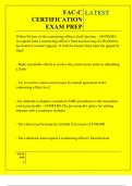 FAC-C CERTIFICATION EXAM PREP QUESTIONS AND ANSWERS 2025
