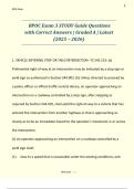 BPOC Exam 3 STUDY Guide Questions  with Correct Answers &vert; Graded A &vert; Latest  &lpar;2025 &ndash; 2026&rpar;  