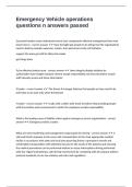 Emergency Vehicle operations questions n answers passed