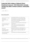 Cedarville PAHL Midterm &lpar;Wallace&rpar; EXAM Questions & Answers&comma; Well Elaborated &vert; Already Verified Test &vert;100&percnt; Verified solutions &vert; 20252026 Latest&excl;&excl;