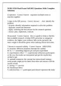 NURS 3550 Final Exam Fall 2025 Questions With Complete Solutions