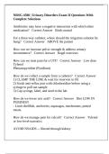 NRSG 4580 &vert; Urinary Disorders Exam II Questions With Complete Solutions
