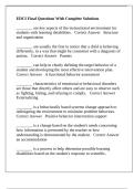 EDCI Final Questions With Complete Solutions