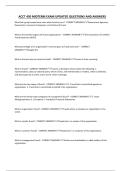 ACCT 450 MIDTERM EXAM UPDATED QUESTIONS AND ANSWERS