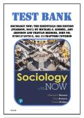 Test Bank for Sociology now&semi; The Essentials 3rd Edition &lpar;Pearson&comma; 2021&rpar; by Michael S&period; Kimmel&comma; Amy Aronson and Tristan Bridges&comma; Isbn no&semi; 9780137497812&comma; all 15 Chapters Covered