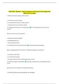 NSGD 3216 - Research - Week 1 Questions and Answers&vert; New Update with  100&percnt; Correct Answers 