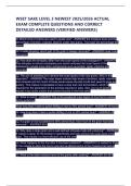 WSET SAKE LEVEL 3 NEWEST 2025&sol;2026 ACTUAL  EXAM COMPLETE QUESTIONS AND CORRECT  DETAILED ANSWERS &lpar;VERIFIED ANSWERS&rpar; 