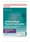 Test Bank For Evidence-Based Physical Examination&colon; Best Practices for Health and Well-Being Assessment 2nd Edition by Kate Gawlik&period; Latest 2025&vert;Ace your exam