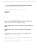 CDOS PREP EXAM 2025 UPDATED QUESTIONS AND ANSWERS