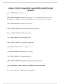 FLORIDA CERTIFICATION BOARD EXAM UPDATED QUESTIONS AND ANSWERS