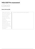 WGU D337 Pre-Assessment&colon; Questions With Thorough Solutions