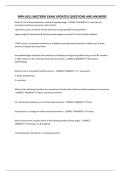MPH 6011 MIDTERM EXAM UPDATED QUESTIONS AND ANSWERS