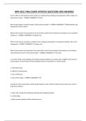 MPH 6011 FINAL EXAM UPDATED QUESTIONS AND ANSWERS