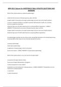 MPH 6011 Quizzes for MIDTERM FINAL UPDATED QUESTIONS AND ANSWERS