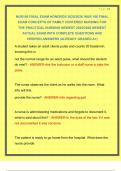 NUR166 FINAL EXAM HONDROS 2025&sol;2026 &sol;NUR 166 FINAL EXAM CONCEPTS OF FAMILY CENTERED NURSING FOR THE PRACTICAL NURSING NEWEST 2025&sol;2026 NEWEST ACTUAL EXAM WITH COMPLETE QUESTIONS AND VERIFIED ANSWERS &vert;ALREADY GRADED A&plus;&vert; 