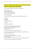 PCI Study Guide Practice Questions and answers Newest RATED A&plus; 2025&sol;2026 UPDATED NEW