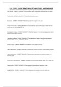 LAC STUDY GUIDE TERMS UPDATED QUESTIONS AND ANSWERS