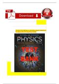 Test Bank for Physics&comma; 12th Edition by John D&period; Cutnell&comma; Kenneth W&period; Johnson&comma; David Young&comma; & Shane Stadler &vert; Complete Exam Questions & Answers 2025&ndash;2026