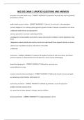 NSG 505 EXAM 1 UPDATED QUESTIONS AND ANSWERS