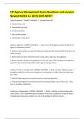 CIC Agency Management Exam Questions and answers Newest RATED A&plus; 2025&sol;2026 NEW&excl;&excl;