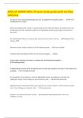 APEA 3P &lpar;WHNP APEA 3P exam study guide&rpar; with Verified Solutions