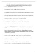 SOC 1301 FINAL EXAM UPDATED QUESTIONS AND ANSWERS