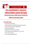 ATI Community Health Proctored Exam Retake 2026&sol;2027 &ndash; NGN-Style Clinical Scenarios & Questions &ndash; Actual Qs & Verified Answers &ndash; 100&percnt; Guarantee Pass &lpar;PDF&rpar;