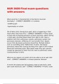NUR 3600 Final exam questions with answers&period;