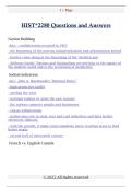 HIST&ast;2280 Questions and Answers 