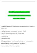 NR 548 Psychiatric Assessment Exam 2 &vert; PMHNP &vert; Week 3-4 Covered &vert; Verified Questions & Correct Answers &vert; Latest 2025-2026 Update &vert; A&plus; Graded