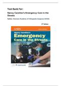 Test Bank For-Nancy Caroline&rsquo;s Emergency Care in the Streets&comma; 9th Edition By  American Academy of Orthopaedic Surgeons &lpar;AAOS&rpar; All Chapters 1-53 Fully Covered &vert;Latest 2026&period;