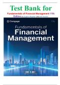 Test Bank for Fundamentals of Financial Management 17th Edition by Eugene Brigham and  Joel Houston isbn-9798214040455
