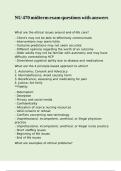 NU 470 midterm exam questions with answers