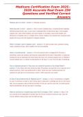 Medicare Certification Exam 2025&ndash;2026 &vert; 250 Questions & Answers