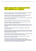 FEMA IS 800d FINAL EXAM QUESTIONS AND ANSWERS ALL CORRECT 