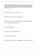 NFPA 1006 OFM Written Exam Prep Questions and Answers Latest Version &lpar;2024&sol;2025&rpar; Already Passed