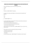 FLORIDA CASE MANAGEMENT CERTIFICATION REVIEW EXAM QUESTIONS AND ANSWERS