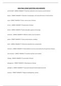 H&H FINAL EXAM QUESTIONS AND ANSWERS 