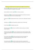 NUR 256 exam 2 Questions with Correct Answers&vert; Latest Update Guaranteed Success