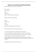 HSMA 4055 CH 6-14 EXAM REVIEW QUESTIONS AND ANSWERS
