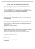 PHLT 301 EXAM 1 TAMU GRIFFITH QUESTIONS AND ANSWERS