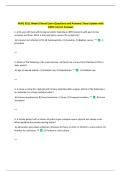 NURS 3511 Week 8 Renal Exam Questions and Answers&vert; New Update with  100&percnt; Correct Answers